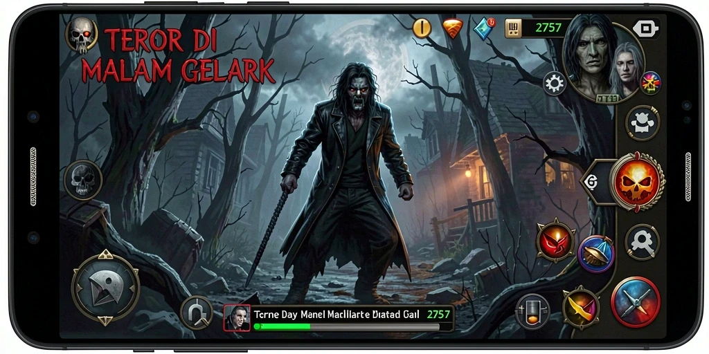 Gameplay menegangkan di dunia kelam dan menyeramkan