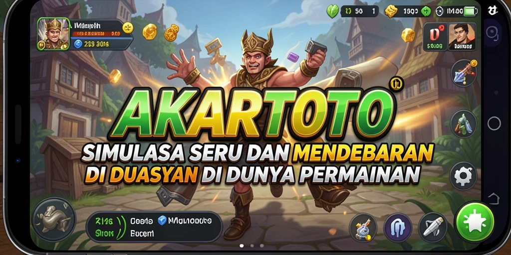 Screenshot gameplay <strong>AKARTOTO</strong> menunjukkan aksi simulasi yang mendebarkan.