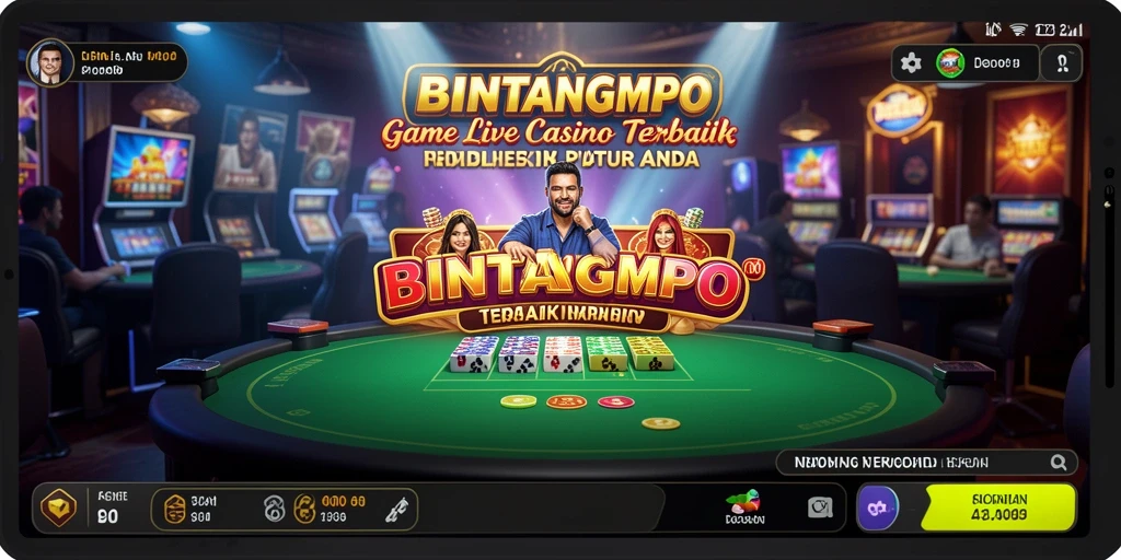 Tampilan permainan Live Casino yang mendebarkan di BINTANGMPO.