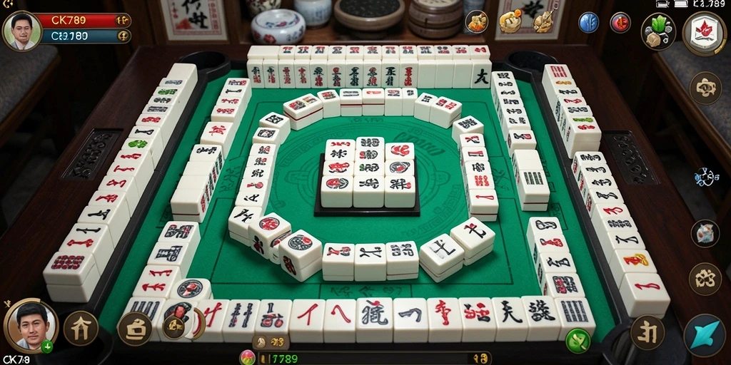 Tampilan gameplay CK789 yang menarik dan seru di dalam permainan Mahjong.