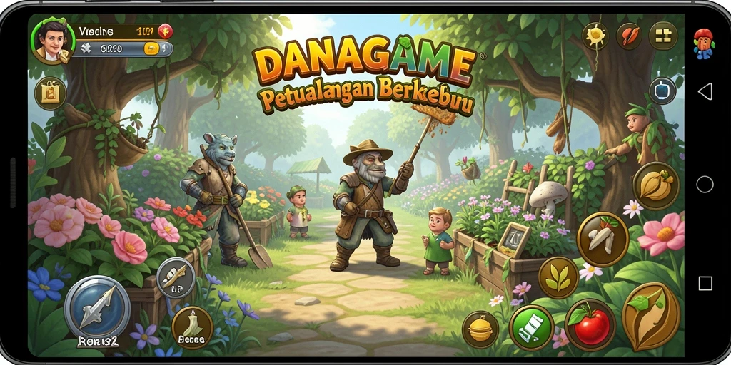 Tampilan gameplay pertanian yang realistis dan menarik.