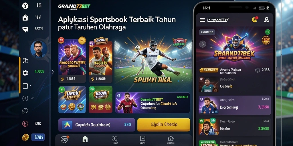 Screenshot gameplay <strong>GRAND77BET</strong> yang menampilkan antarmuka taruhan olahraga.