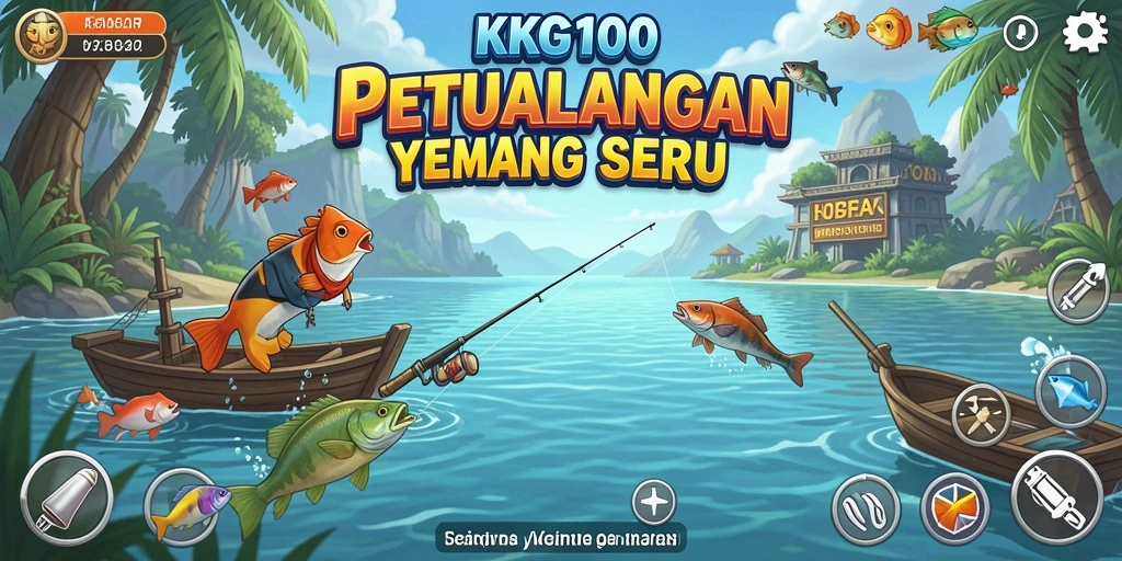 Gameplay KPK100 yang menarik dengan tampilan memancing yang spektakuler.
