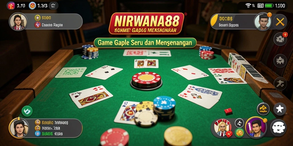 Tampilan menarik saat bermain Gaple di NIRWANA88.