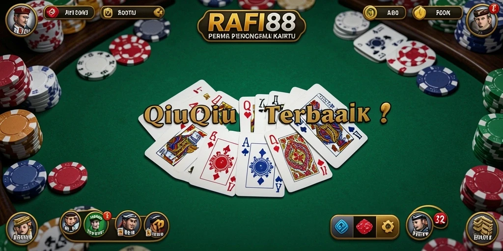 Gameplay seru QiuQiu di RAFI88 dengan teman dan pemain lain.