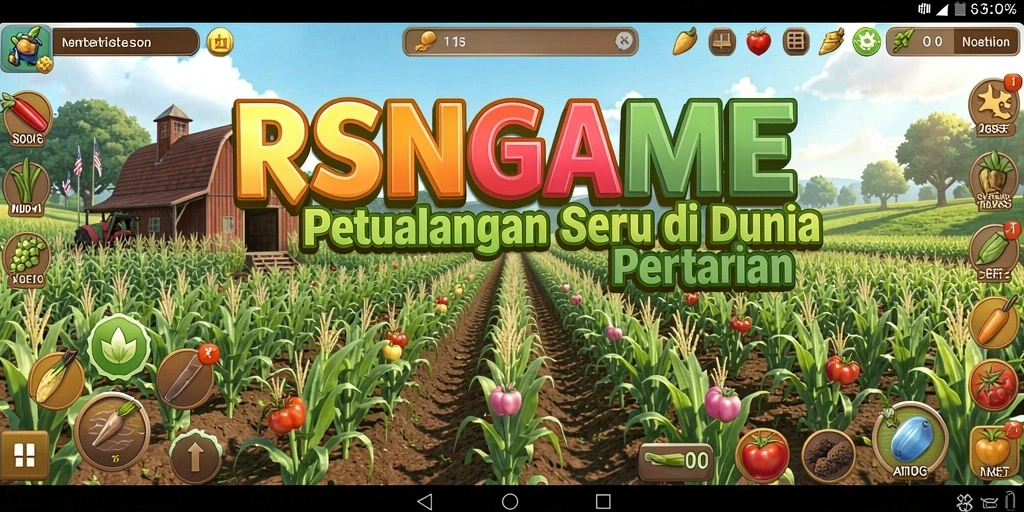 Screenshot gameplay RSNGAME yang menunjukkan aktivitas bertani yang menarik.