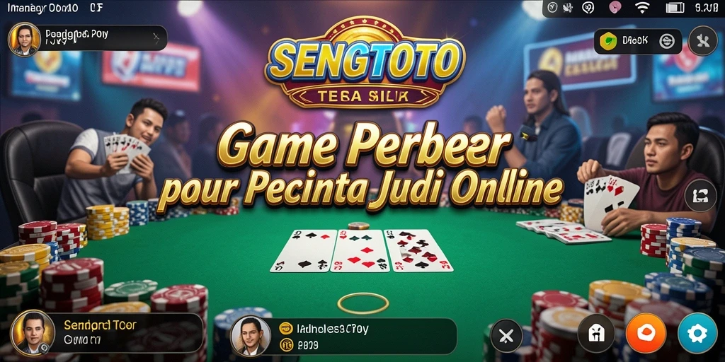Screenshot gameplay SENGTOTO menunjukkan aksi seru permainan poker.