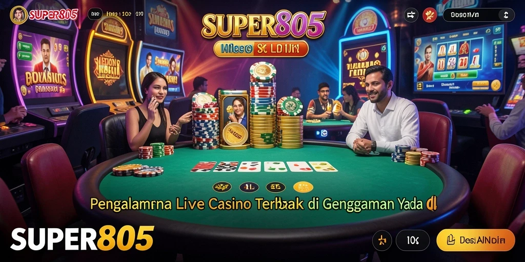 Gameplay menarik dari SUPER805 dalam pengalaman Live Casino.