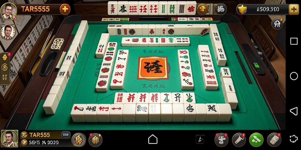 Tampilan gameplay menantang dalam TAR555 Mahjong.