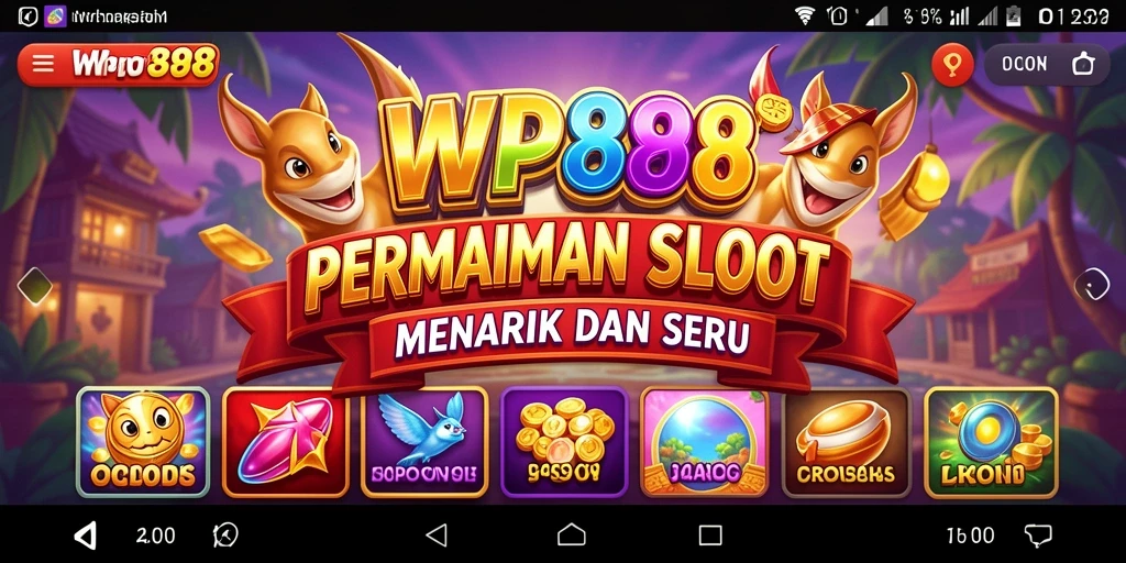 Tampilan gameplay slot WP888 yang menarik dan mengasyikkan.